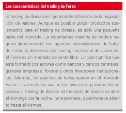 caracteristicas del trading de forex